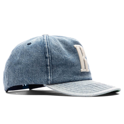 R Logo Light Denim Hat - Blue