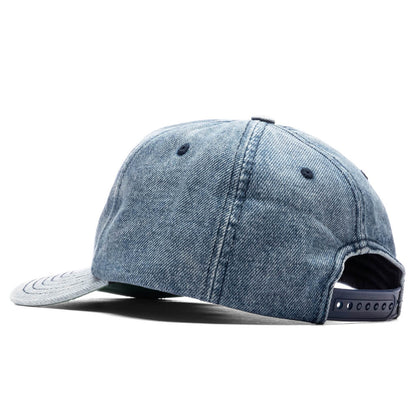 R Logo Light Denim Hat - Blue