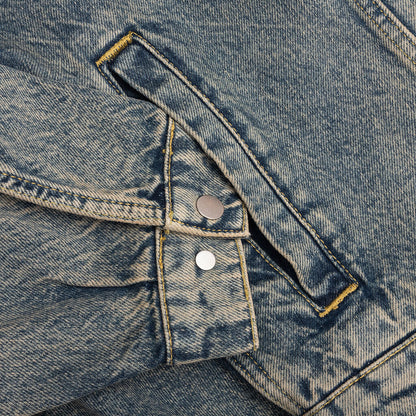 R4 Denim Jacket - Blue Cream
