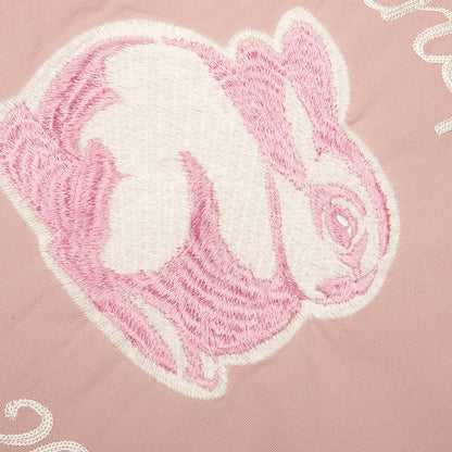 Rabbit Work Button Shirt - Pink