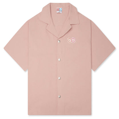 Rabbit Work Button Shirt - Pink