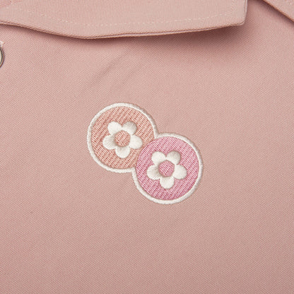 Rabbit Work Button Shirt - Pink