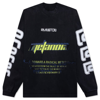 Radical Paper Garden L/S Tee - Faded Black