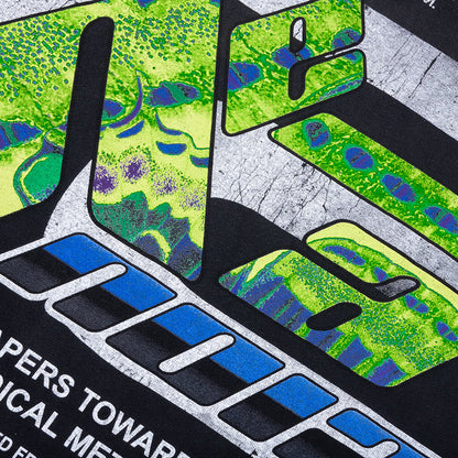Radical Paper Garden L/S Tee - Faded Black