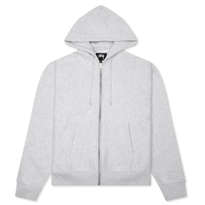 Raglan Zip Hoodie - Ash Heather