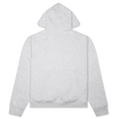 Raglan Zip Hoodie - Ash Heather