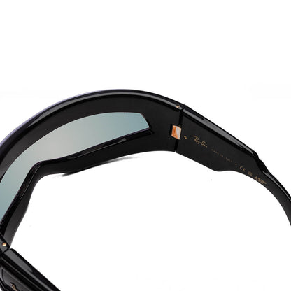 Ray-Ban x A$AP Rocky Ultra Wrap 001 - Black/Light Grey Mirror Blue