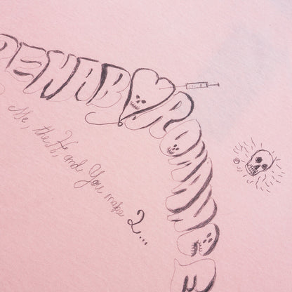 Rehab Romance Pocket Tee - Pink