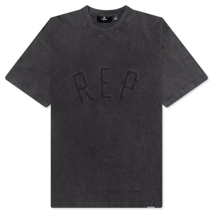 Red Applique T-Shirt - Vintage Black