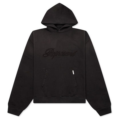 Rep Reverse Applique Hoodie - After Dark