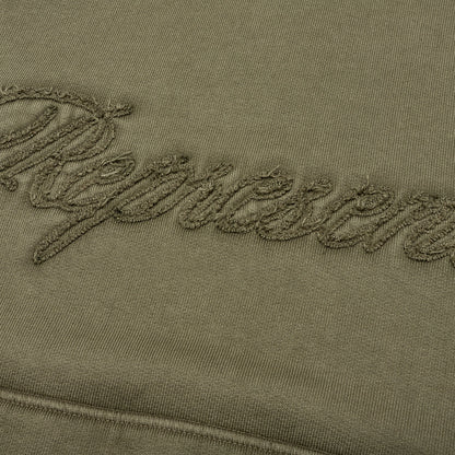 Rep Reverse Applique Hoodie - Vintage Khaki