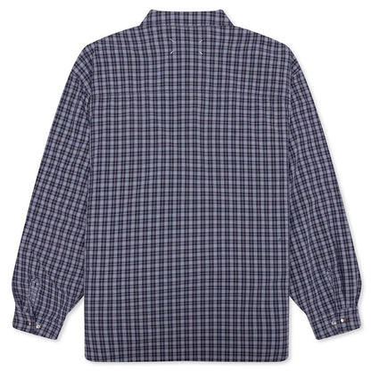 Reversible Padded Shirt - Blue/Grey Check