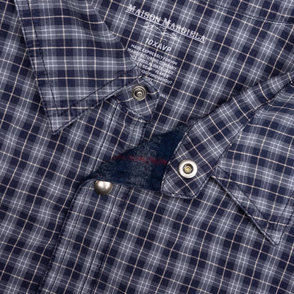 Reversible Padded Shirt - Blue/Grey Check