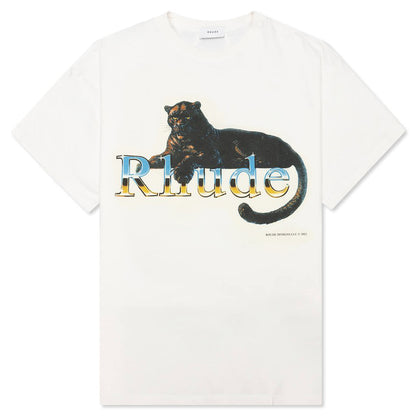 Leopard Tee - White