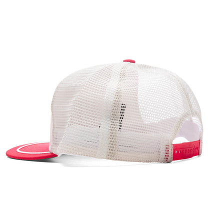 Patch Trucker Hat - Off White/Red