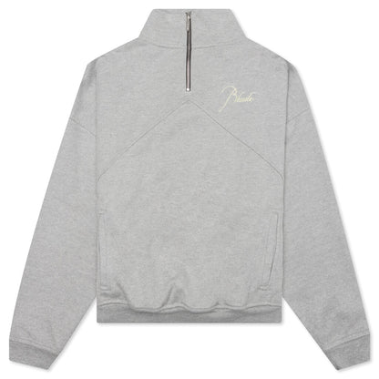 Quarter Zip - Heather Grey