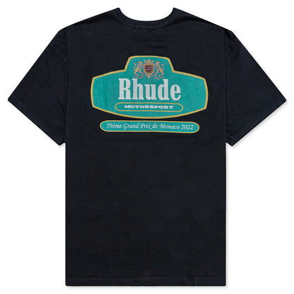 Racing Crest Tee - Vintage Black