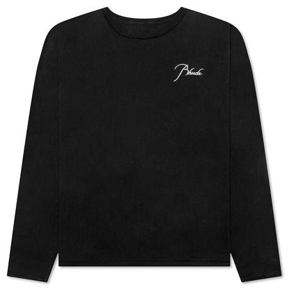Reverse L/S Tee - Black