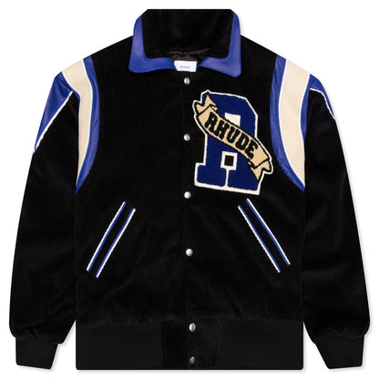 Royal Varsity Jacket - Black/Royal Blue
