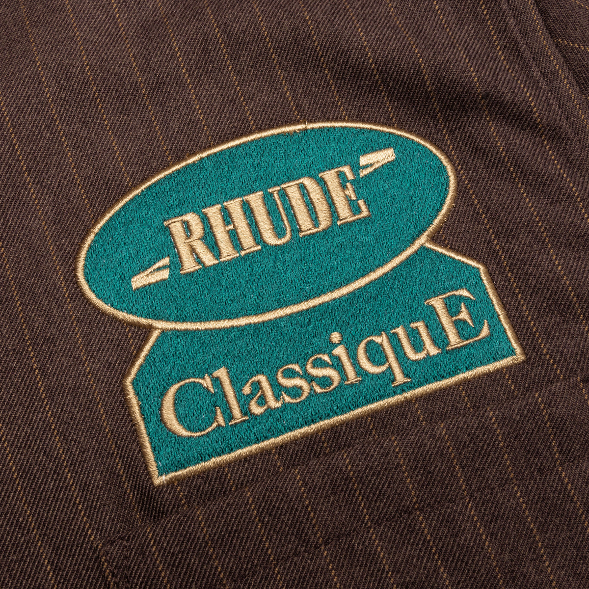 Twill Stripe Mechanic Shirt - Brown/Tan