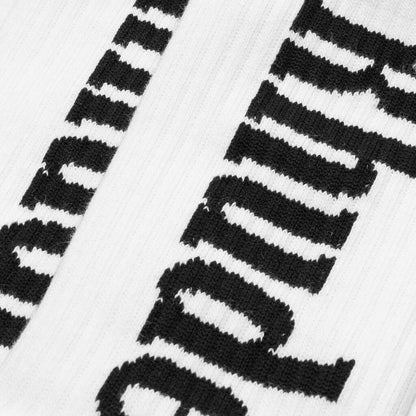 Rhude Vertical Logo Sock - White/Navy