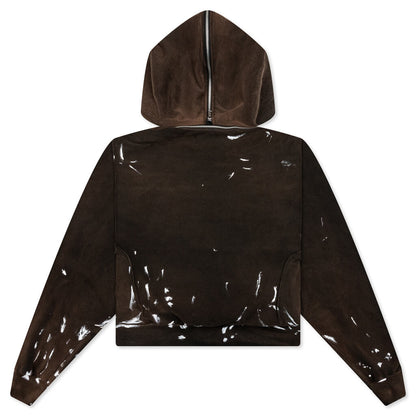 Rose Zip Hoodie - Welder Brown