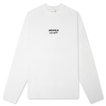 Running Shit L/S Tee - White