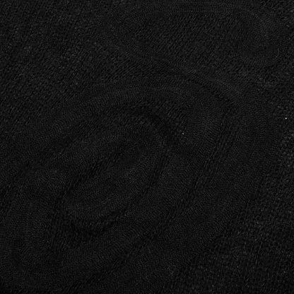 S Loose Knit Sweater - Black