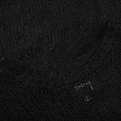 S Loose Knit Sweater - Black