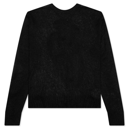 S Loose Knit Sweater - Black
