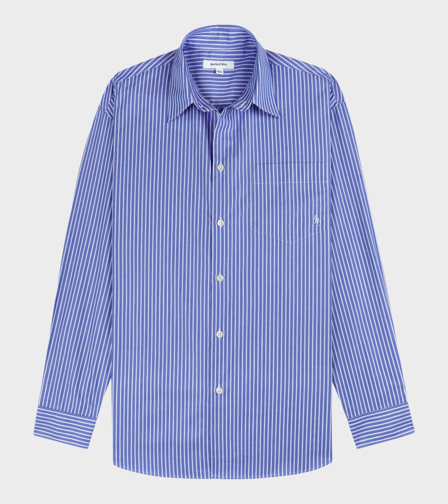Oversized Shirt Blue Striped