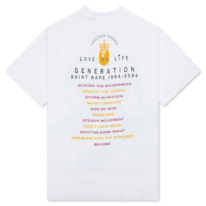 Saint M6 x Bape Generation S/S Tee - White