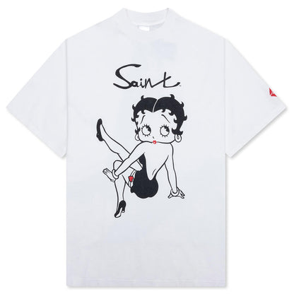Saint M6 x Betty Boop Pose S/S Tee - White