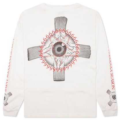 Eyeball L/S Tee - White