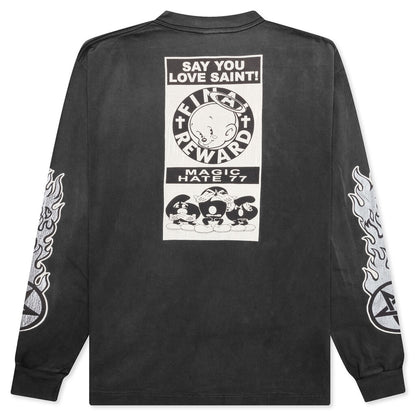 Fire Baby L/S Tee - Black