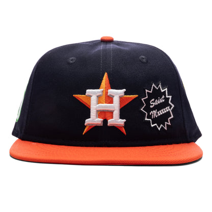 Saint Michael x New Era Mx6 H Astros Cap - Navy/Orange