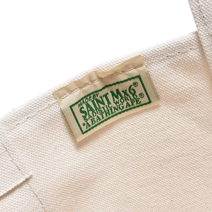 Saint Michael x A Bathing Ape Large Tote Bag - White/Camo