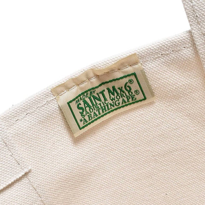 Saint Michael x A Bathing Ape Medium Tote Bag - White/Camo