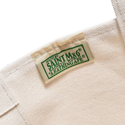 Saint Michael x A Bathing Ape Small Tote Bag - White/Camo