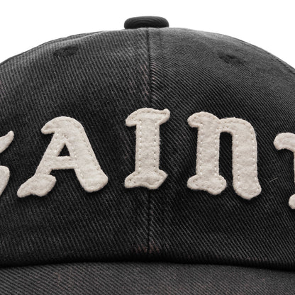 6 Panel Saint Cap - Black