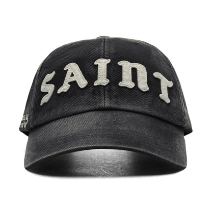 6 Panel Saint Cap - Black