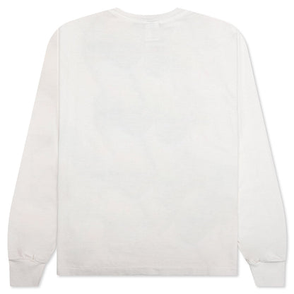 Brain L/S Tee - White
