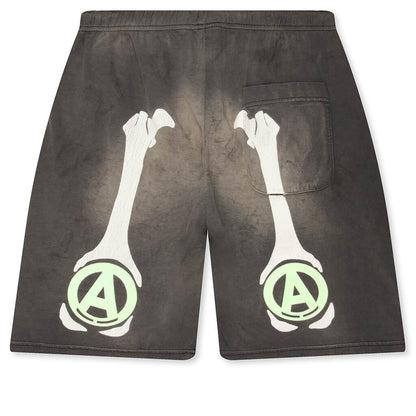 Saint M6 x Bounty Hunter Bone Cut Sew Shorts - Charcoal