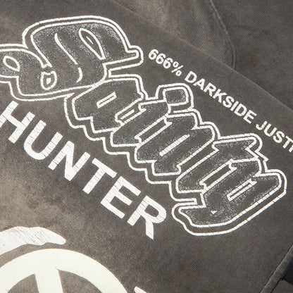 Saint M6 x Bounty Hunter Bone Cut Sew Shorts - Charcoal
