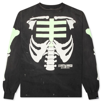 Saint M6 x Bounty Hunter Bone L/S T-Shirt - Black
