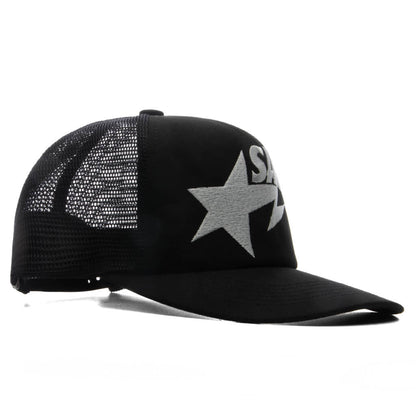 Saint M6 x BAPE Mesh Cap - Black