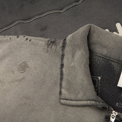Saint S/S Half Zip Sweat Polo - Charcoal