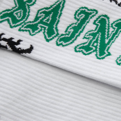Saint Socks - White/Green