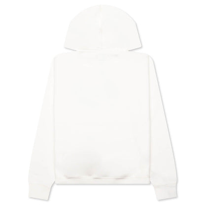 Satin Patch Oversized Hood - Off White