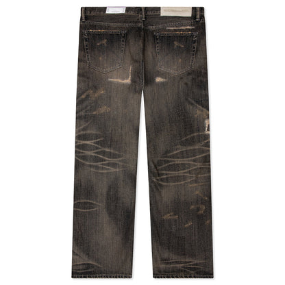 Savage Denim DP Wide Pants - Black